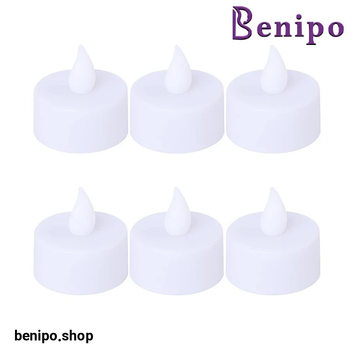 شمع ال ای دی وارمر مدل Flashing مجموعه 6 عددی