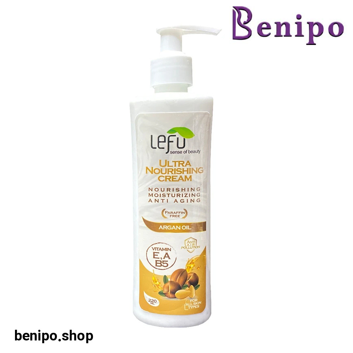 کرم آبرسان دست و صورت حاوی روغن آرگان حجم 220 میلی لیتر