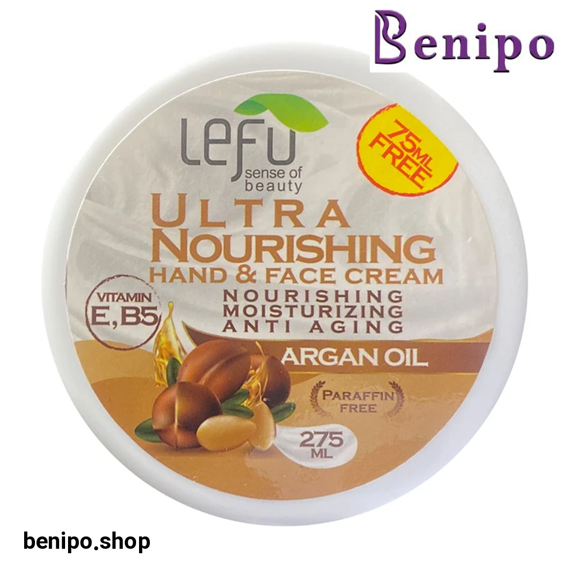 کرم آبرسان دست و صورت حاوی روغن آرگان حجم 275 میلی لیتر