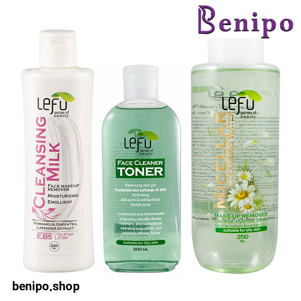 پک سه عددی میسلارواتر و تونر و شیرپاکن