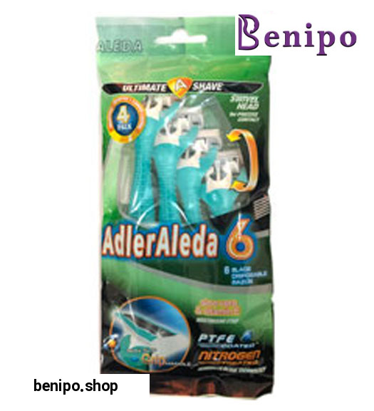 تیغ 6 لبه پفکی آدلر آلدا صابون دار