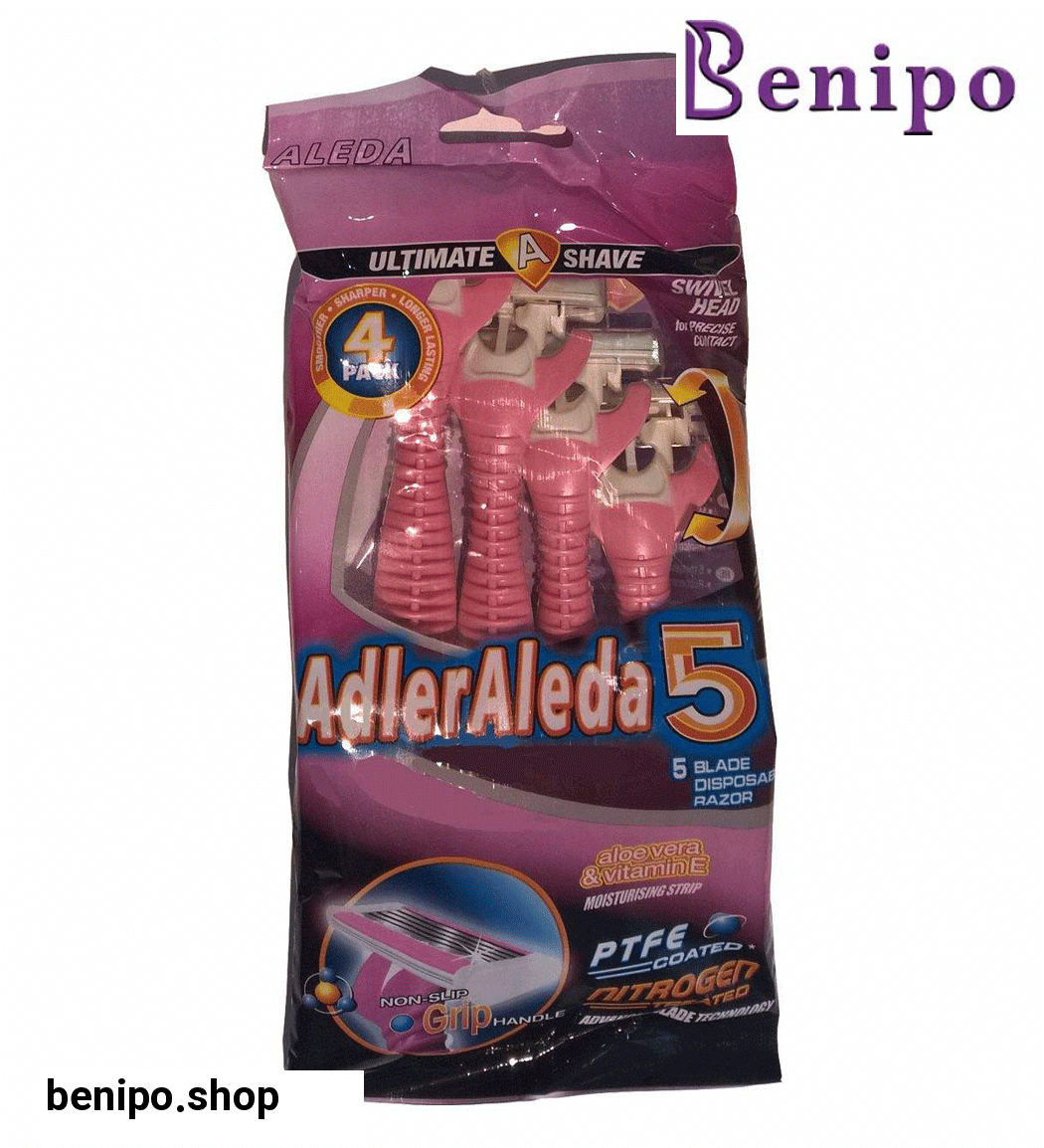 تیغ 5 لبه پفکی آدلر آلدا صابون دار