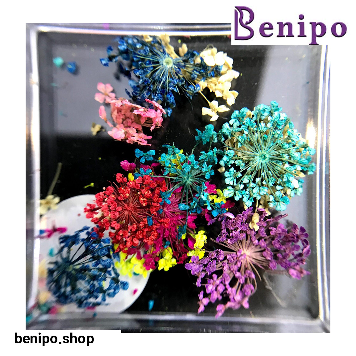 دیزاین گل خشک ناخن مدل LA3