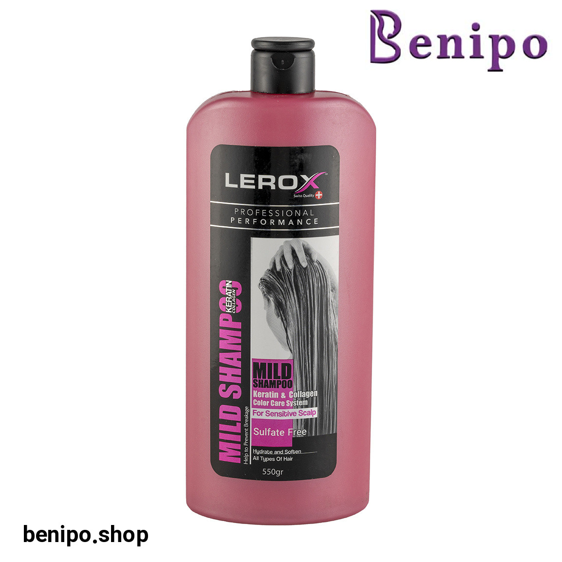 شامپو بدون سولفات حاوی کراتین و کلاژن وزن 550 گرم