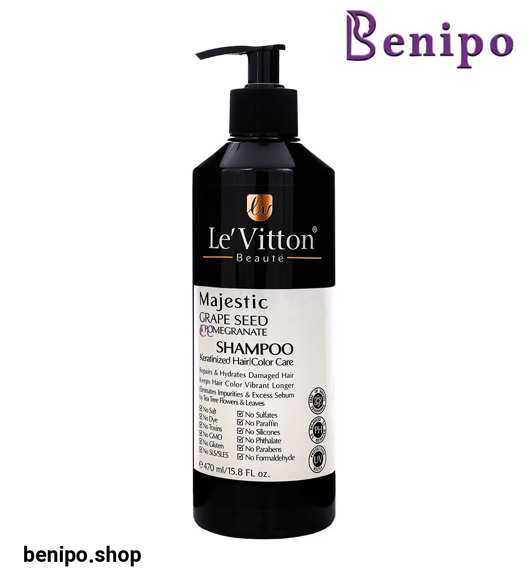 شامپو CC موهای کراتین شده و رنگ شده فری سولفات 470میل