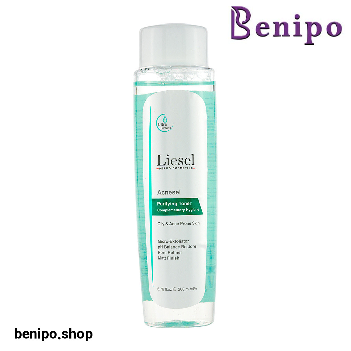 تونر صورت مدل آکنه سل مناسب پوست چرب و مستعد جوش حجم 200 میلی لیتر