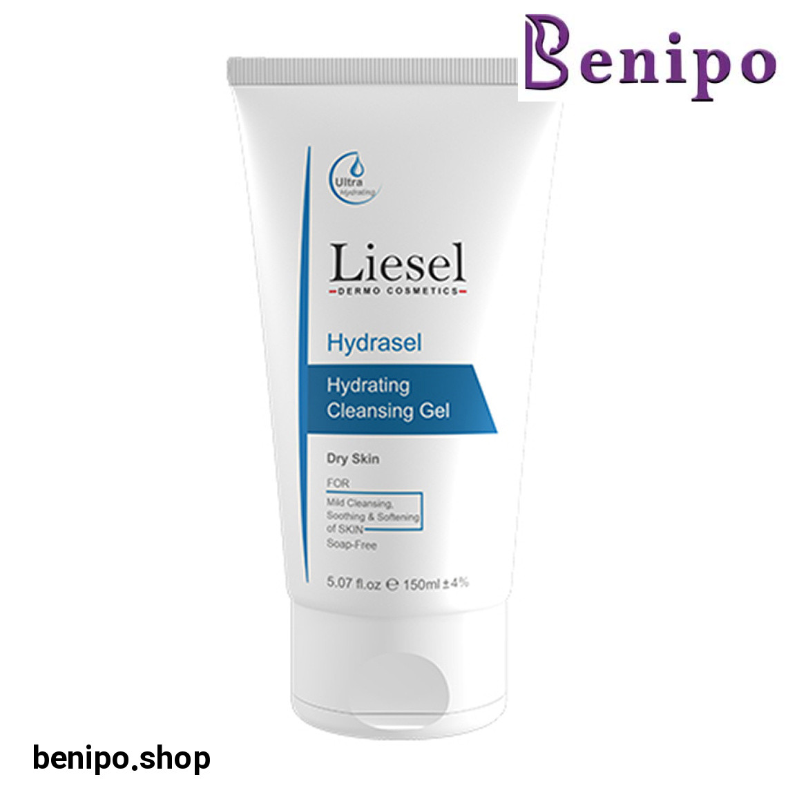 ژل شستشو صورت آبرسان مدل Hydrasel مناسب پوست خشک حجم 150 میلی لیتر