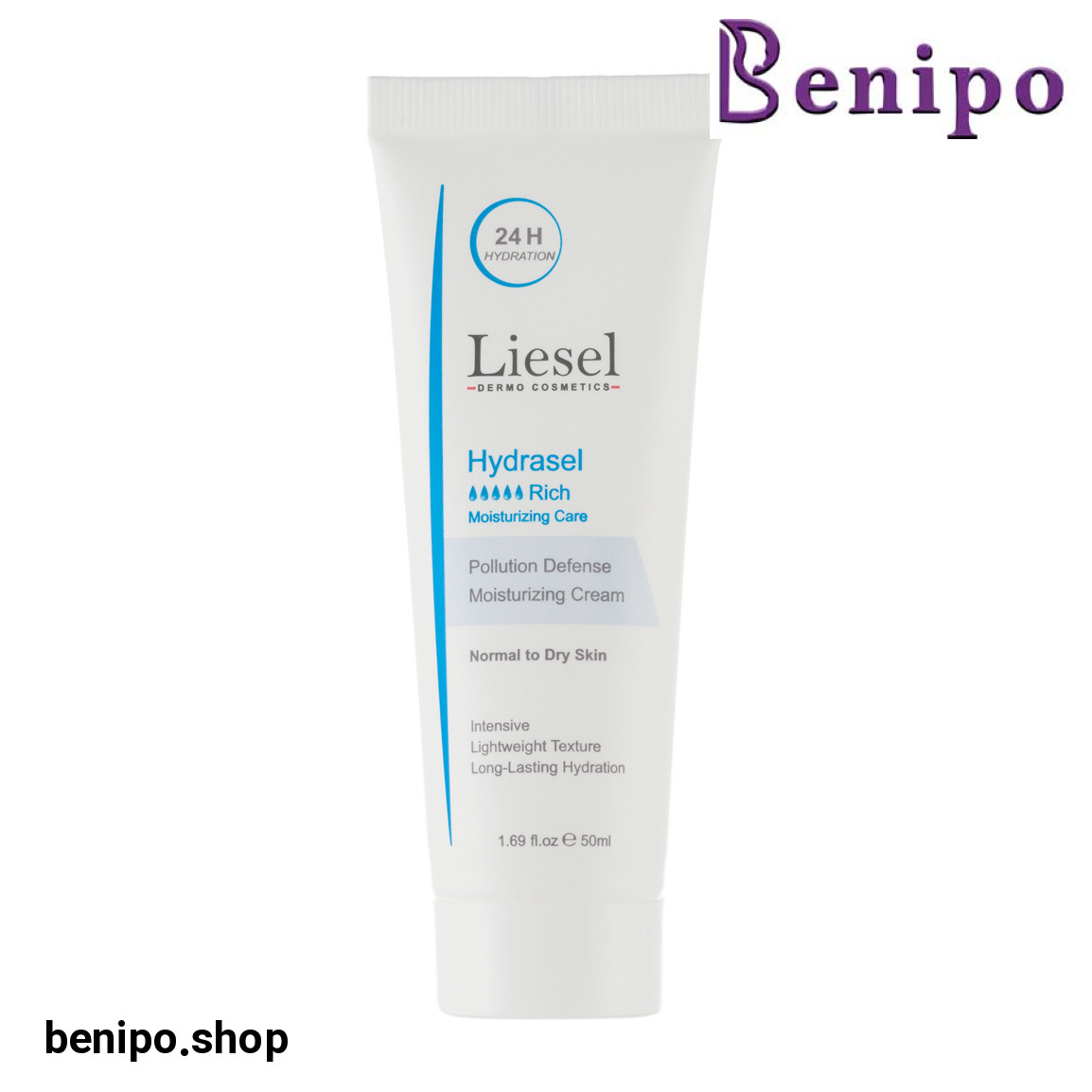 کرم آبرسان هیدراسل ریچ مناسب پوست های خشک و نرمال 50میل