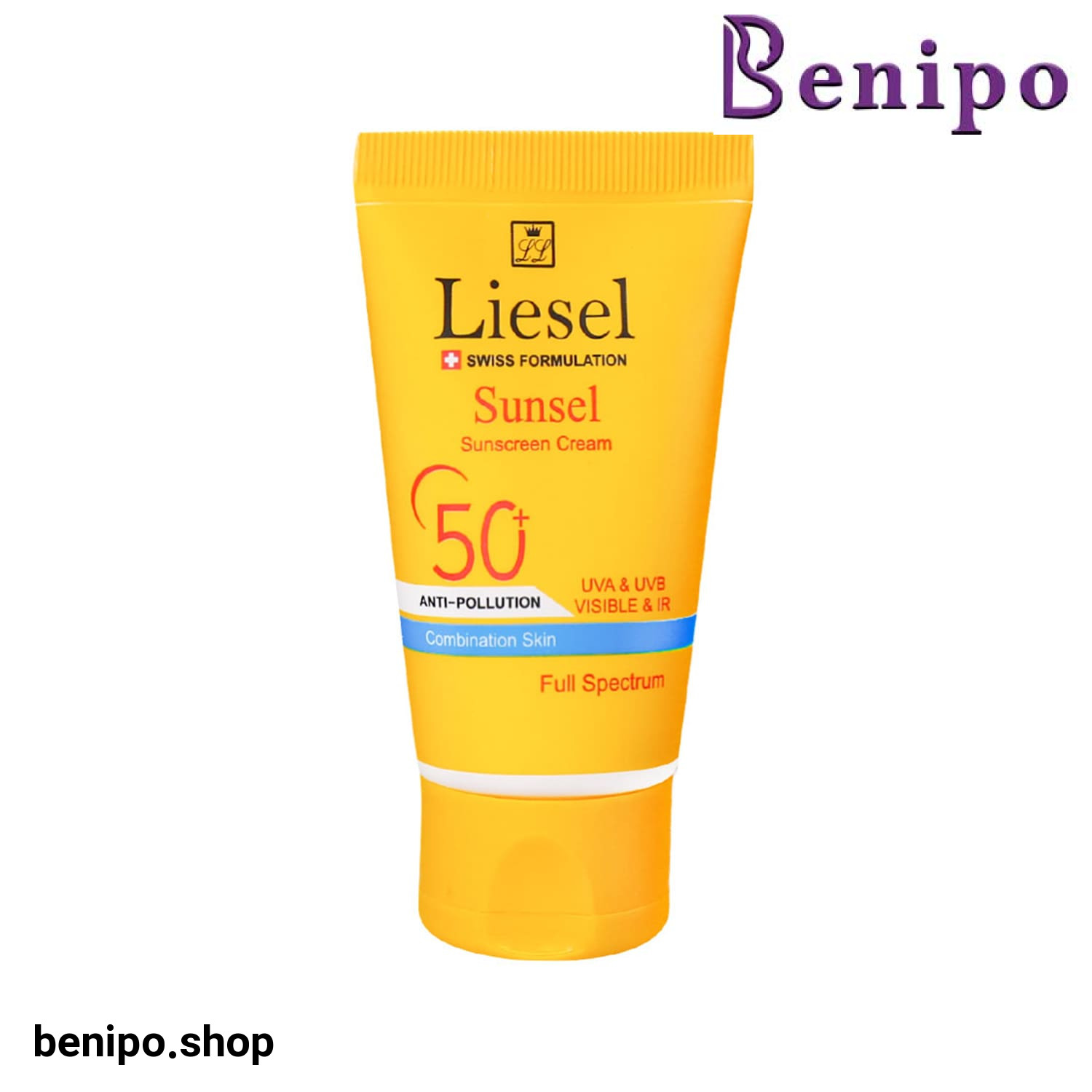 ضد آفتاب بی رنگ Sunsel SPF50 پوست مختلط لایسل