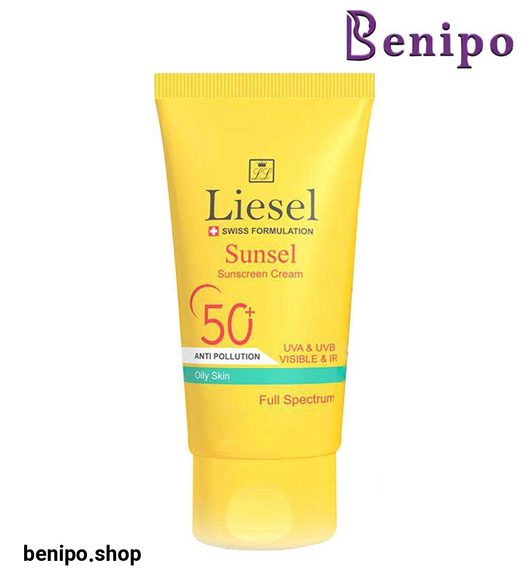 کرم ضد آفتاب بی رنگ اس پی اف 50 مناسب پوست های چرب سانسل