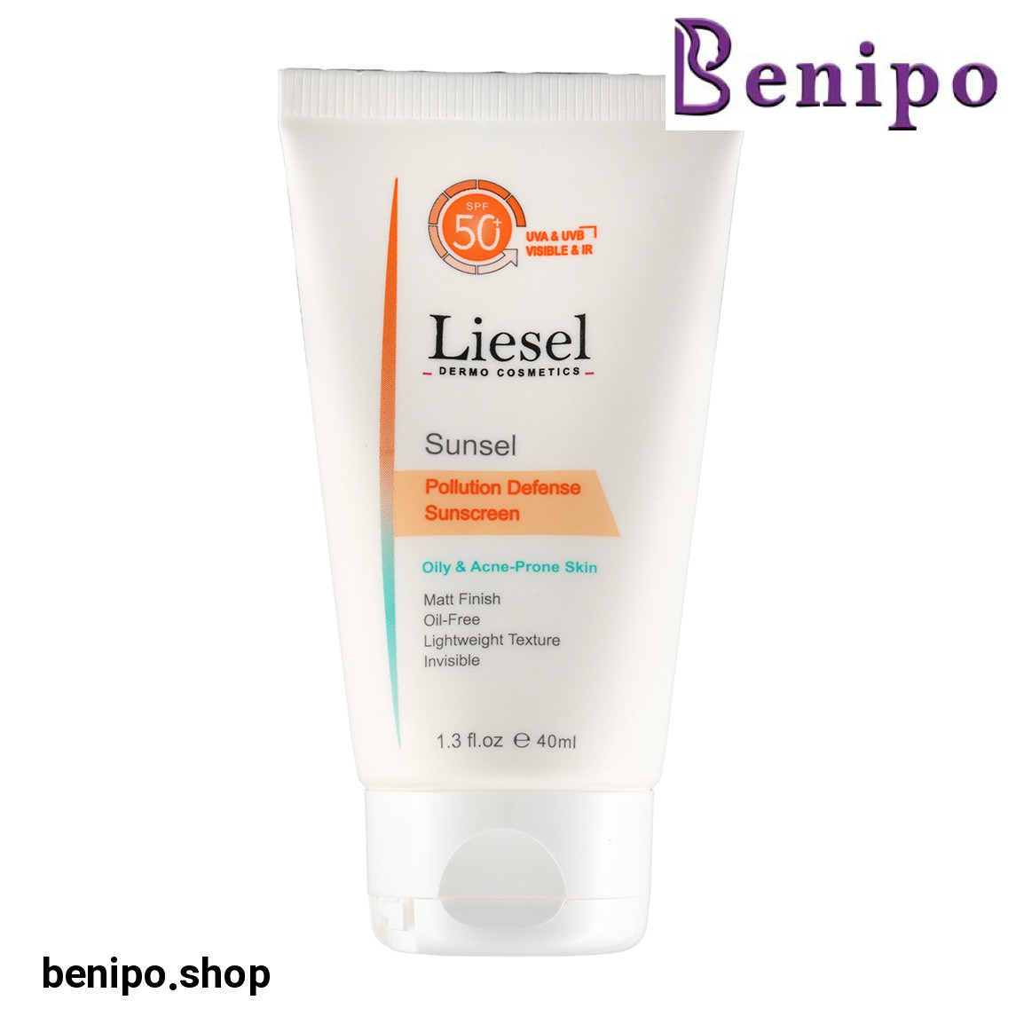 کرم ضد آفتاب بی رنگ اس پی اف 50 مناسب پوست چرب حجم 40 میلی لیتر