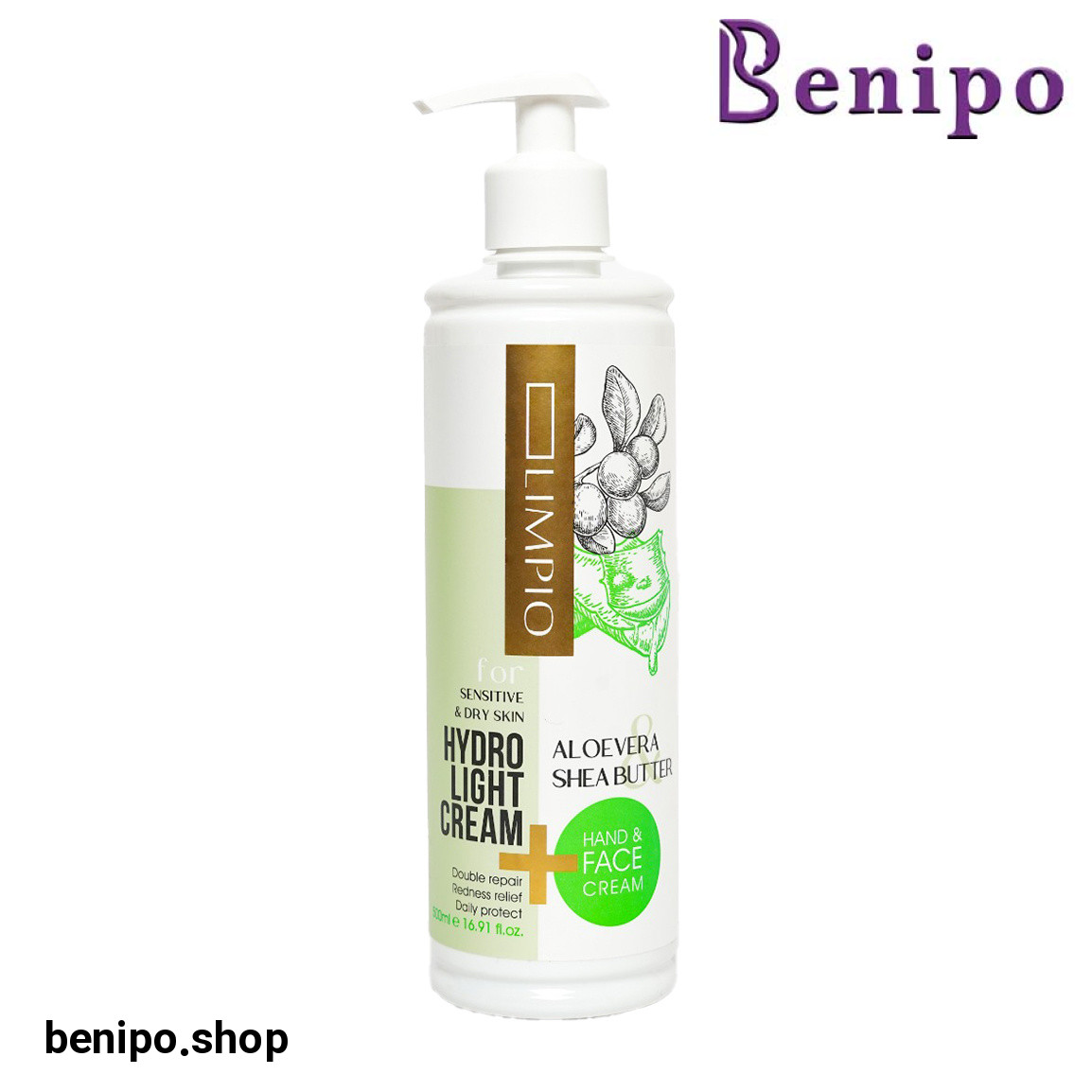 کرم صورت و بدن حاوی عصاره آلوئه ورا 500 میل