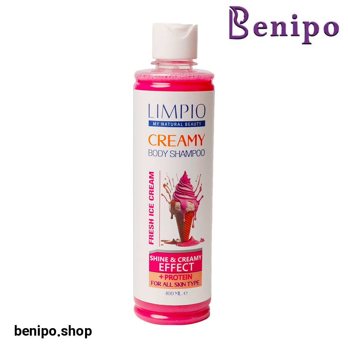 شامپو بدن کرمی با رایحه بستنی حجم 400 میلی لیتر