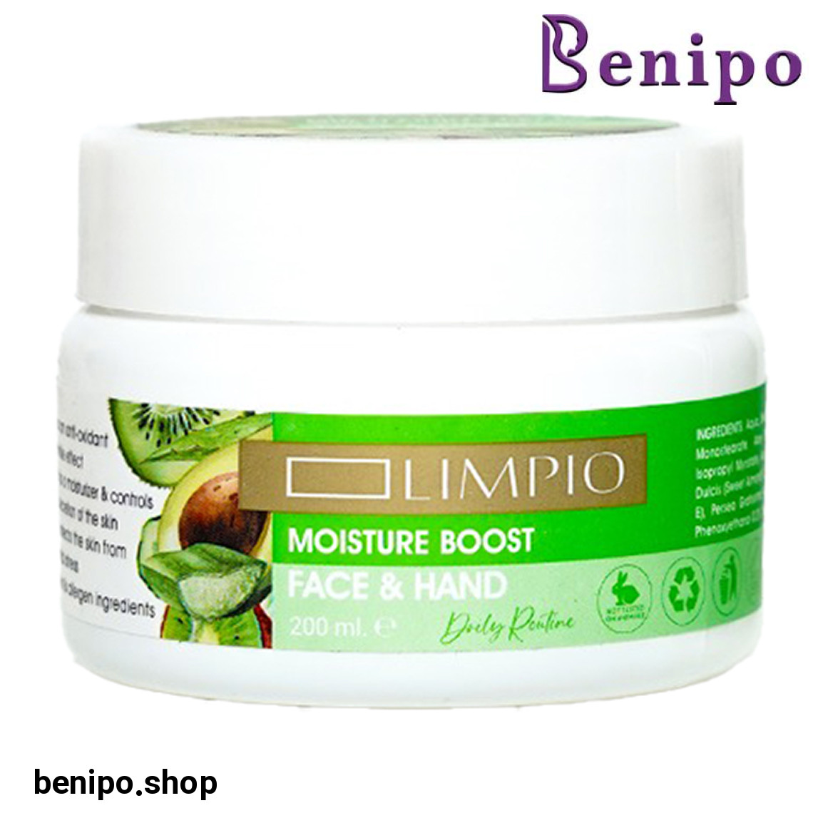 کرم مرطوب کننده دست و صورت حاوی خیار حجم 200 میلی لیتر