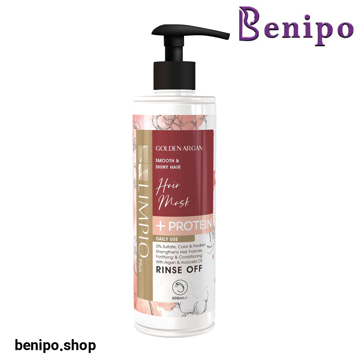 ماسک مو تقویت کننده حاوی روغن آرگان مناسب انواع مو 500میل