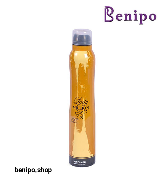 اسپری بدن زنانه Lady Million حجم 200میل