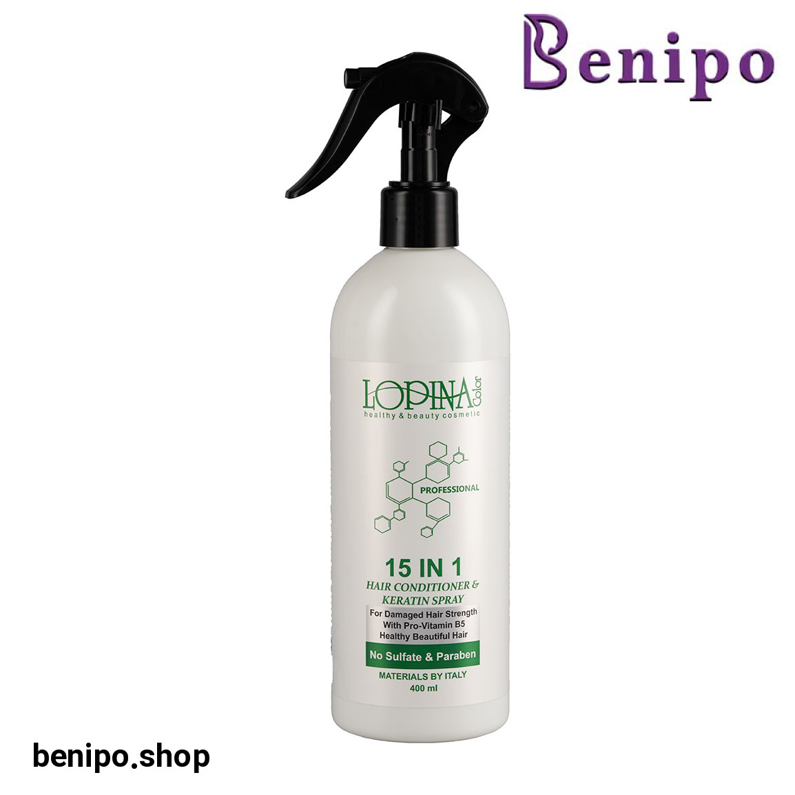 اسپری احیا کننده مو مدل 15 کاره حجم 400 میلی لیتر