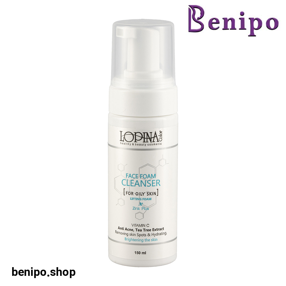 فوم شستشو صورت مدل زینک پلاس مناسب پوست چرب حجم 150 میلی لیتر