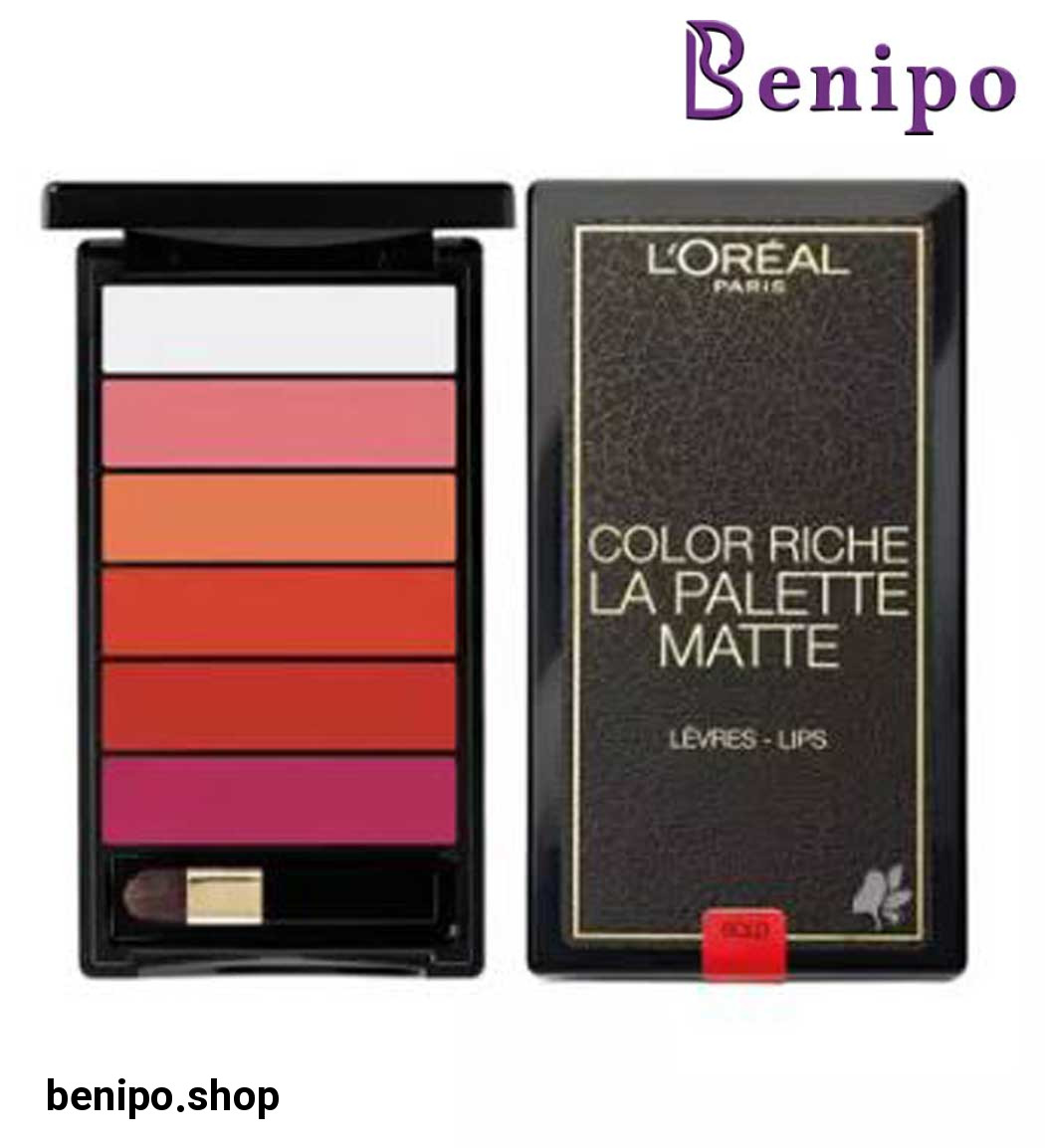 پالت رژ لب 6 رنگ مدل Color Rich Bold