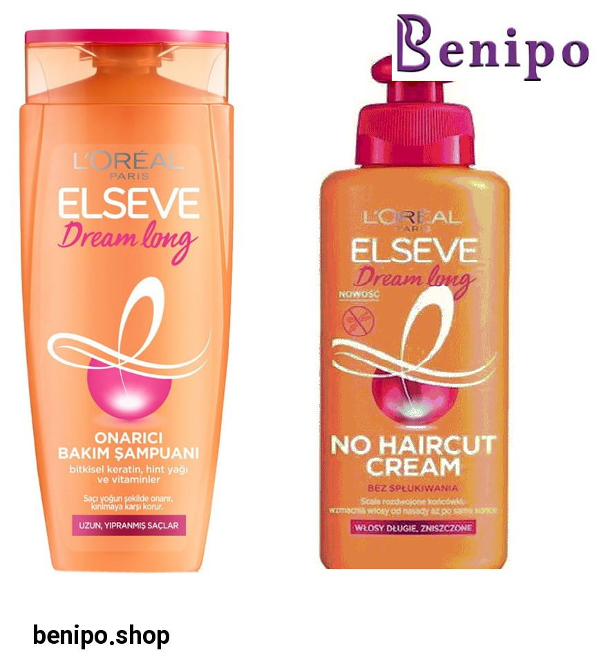 پک شامپو و کرم مو مدل Dream Long مناسب موهای بلند و آسیب دیده