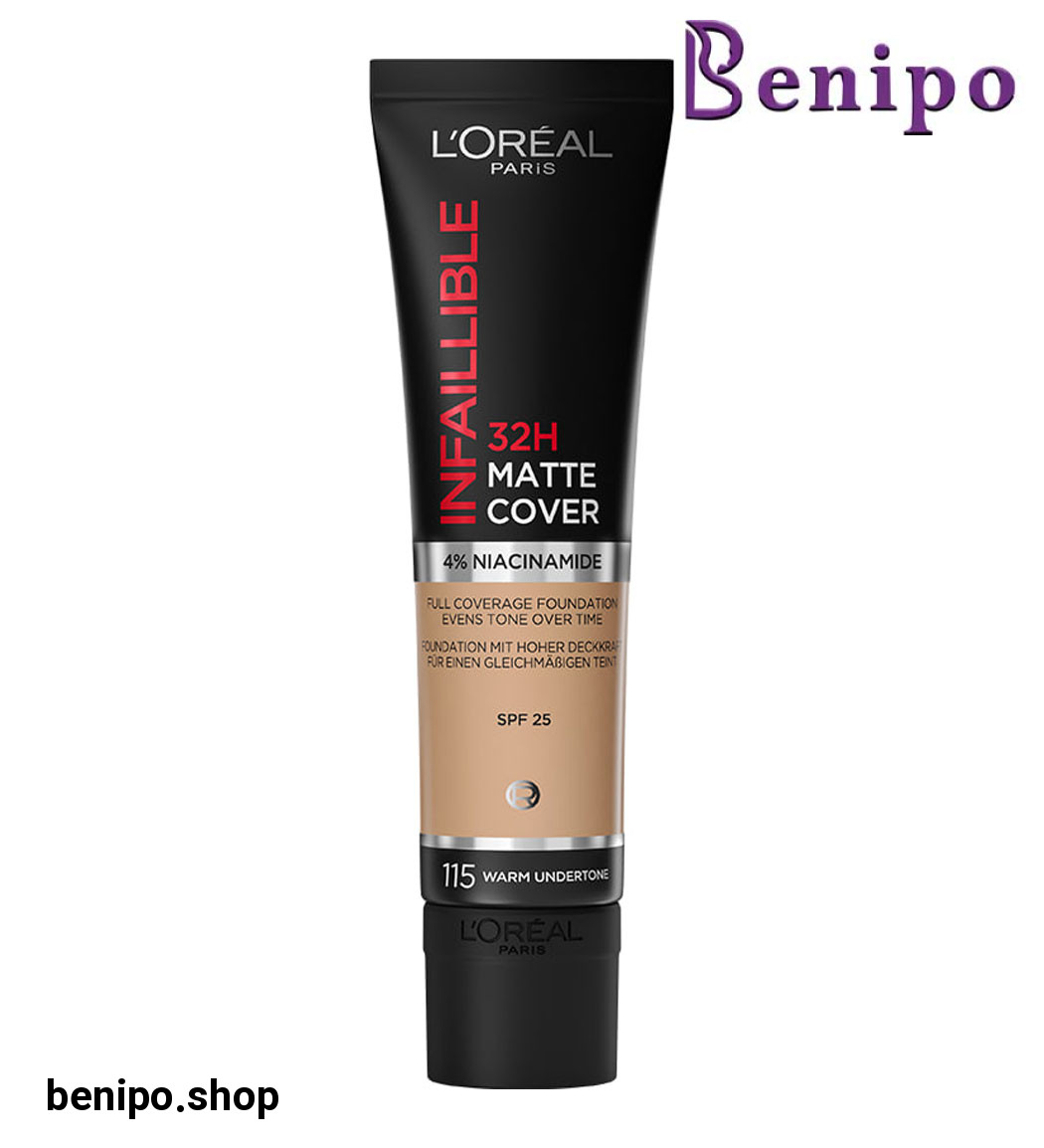 کرم پودر 32 ساعته مت کاور اینفیلبل 30میل