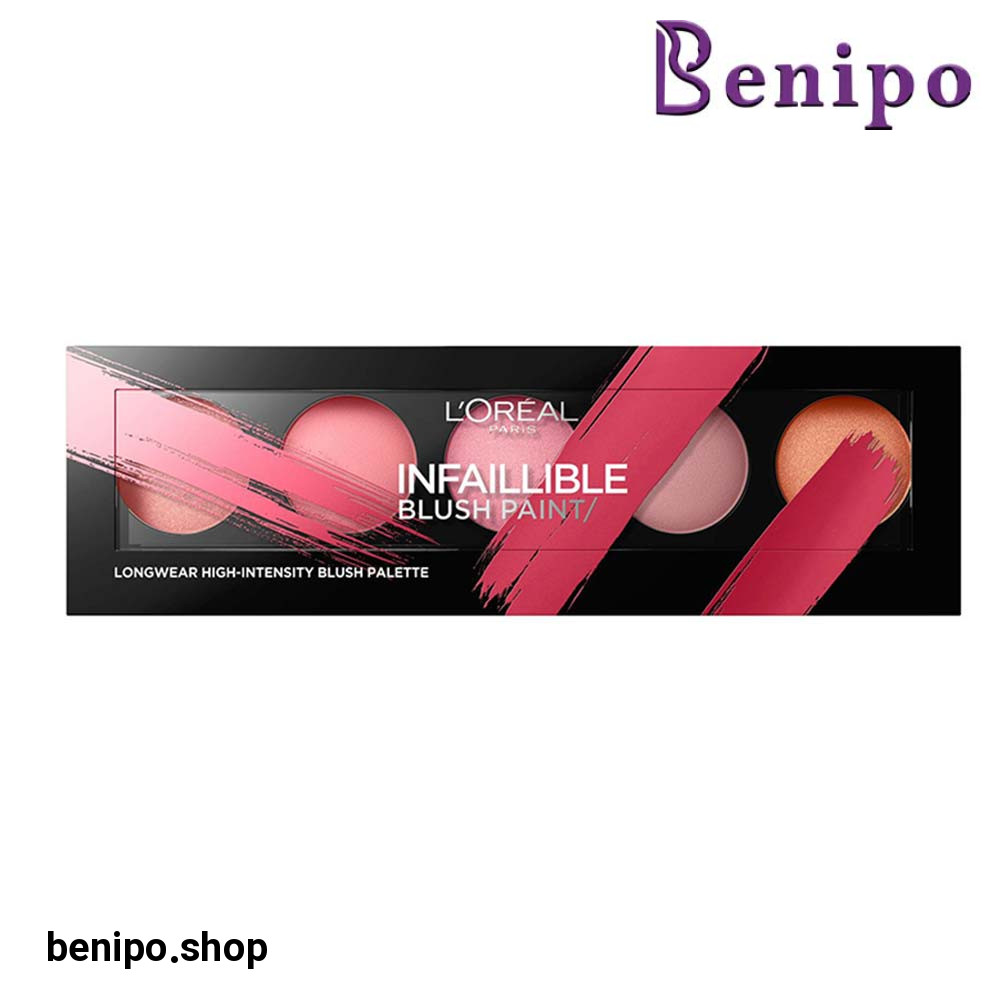 پالت رژگونه 5 رنگ اینفائیبل