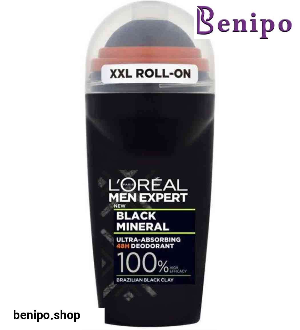 رول ضد تعریق مردانه سری Men Expert مدل Black Mineral حجم 50 میل