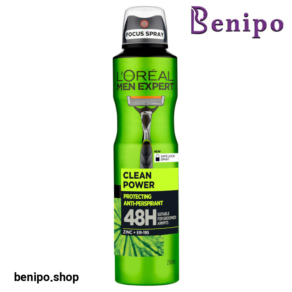 اسپری ضد تعریق مدل Clean Power حجم 250میل