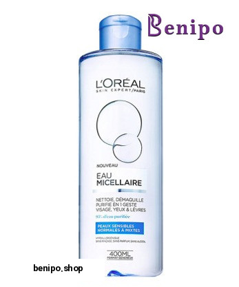 محلول پاک کننده میسلار واتر مناسب پوست نرمال تا مختلط 400 میل