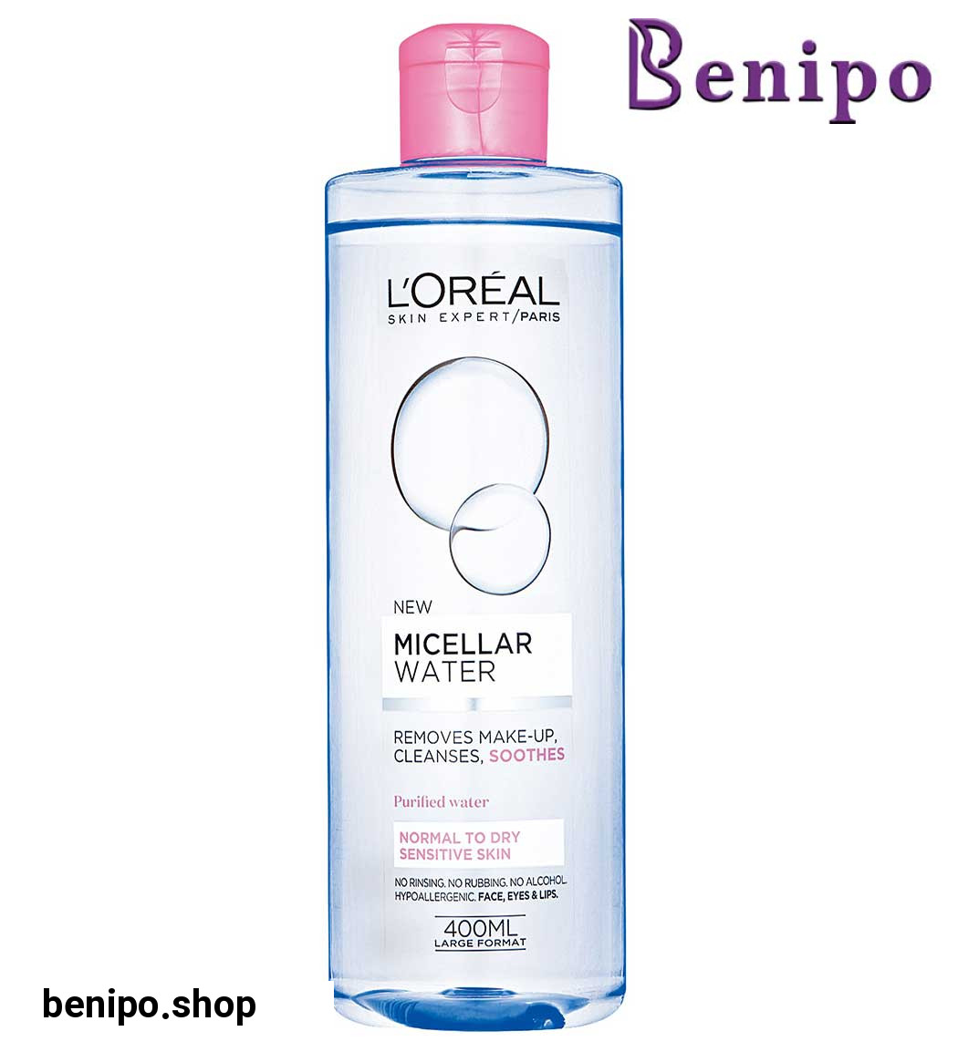 محلول پاک کننده میسلار واتر مناسب پوست نرمال تا خشک 400 میل