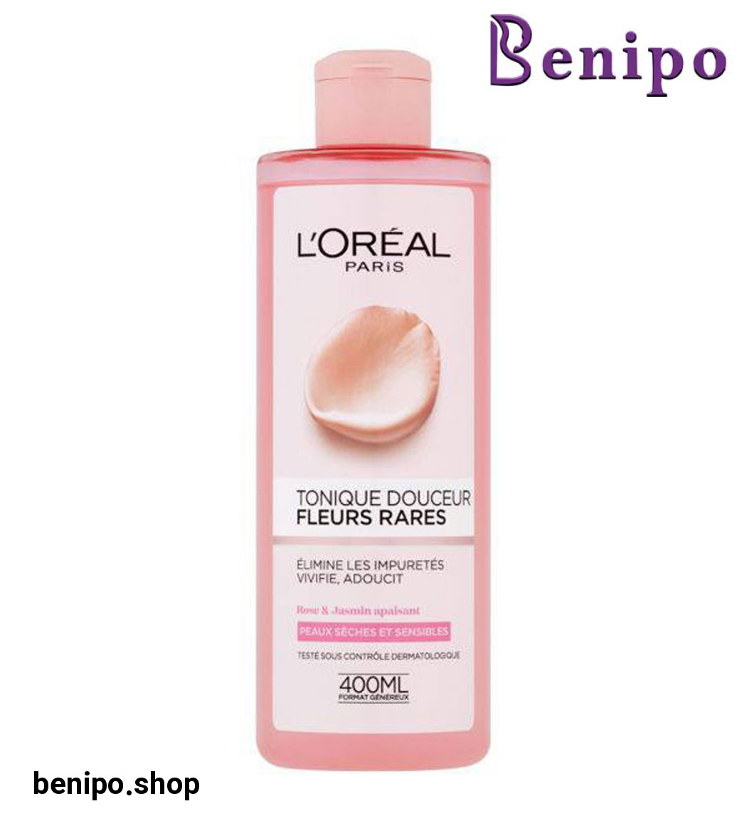 تونر پاک کننده و نرم کننده پوست خشک و حساس حجم 400 میل