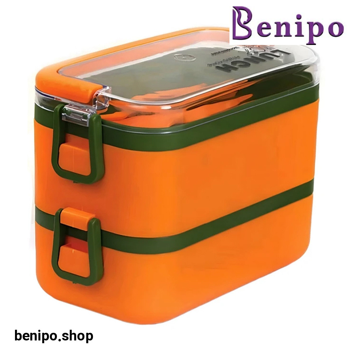 ظرف غذا مدل لانچ باکس دو طبقه کد 22