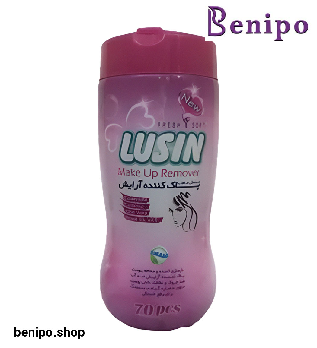 دستمال مرطوب پاک کننده آرایش بسته 70 عددی