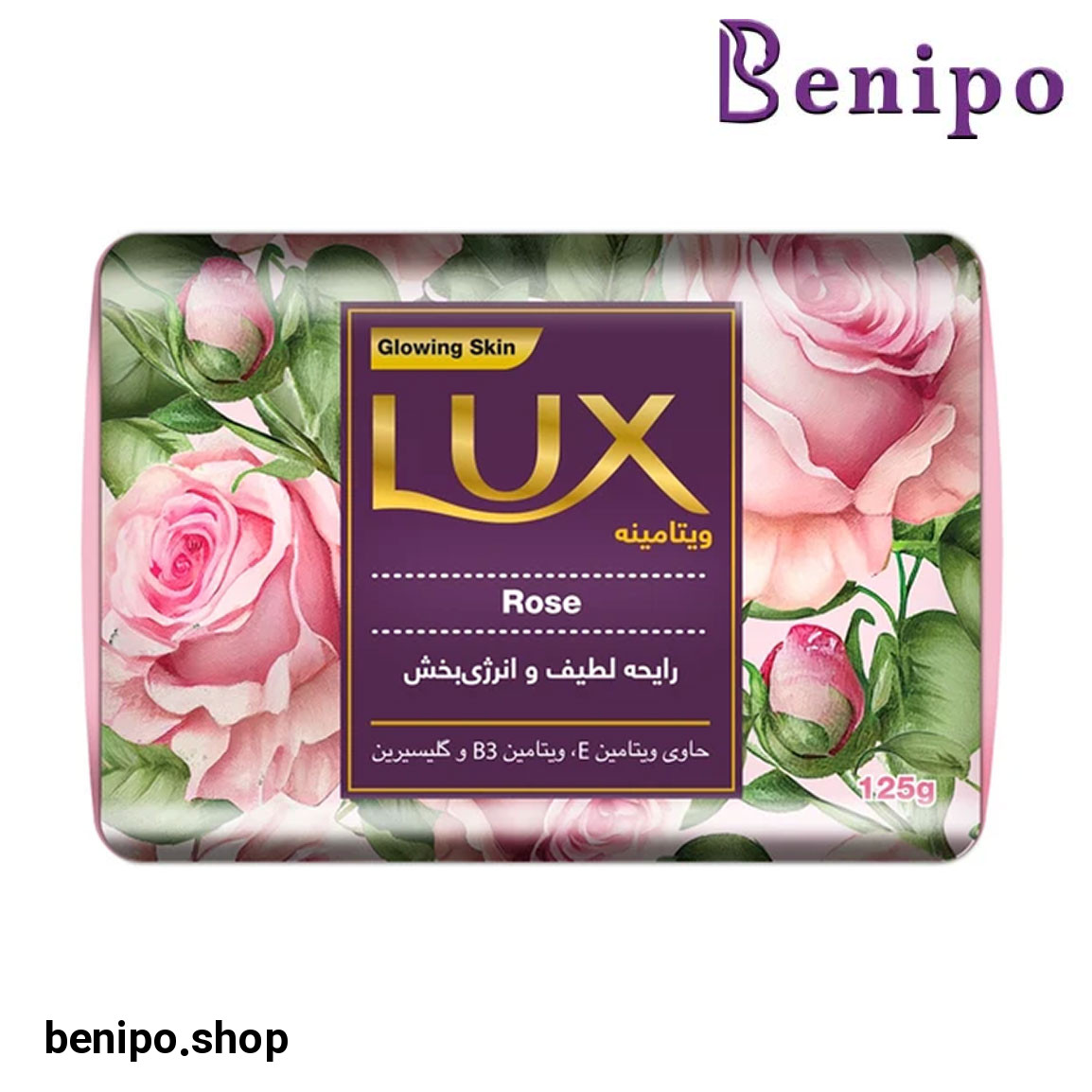 صابون با رایحه گل رز وزن 90 گرم