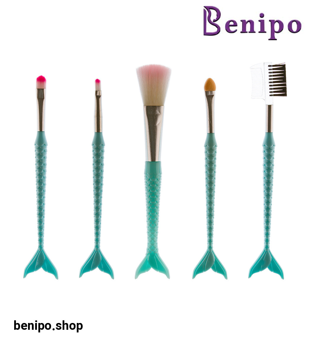 ست براش 5 عددی مدل پری دریایی ارسال با رنگ رندوم