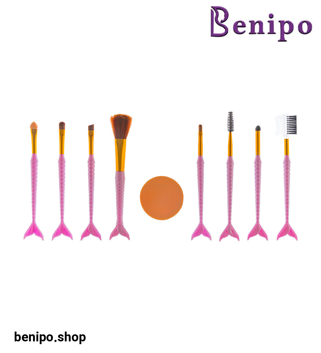 ست براش 8 عددی مدل پری دریایی ارسال با رنگ رندوم