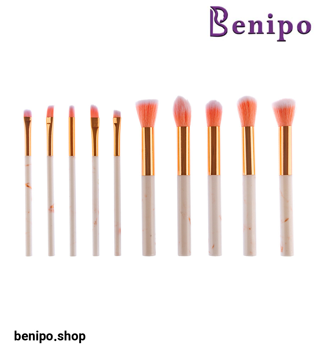 ست براش 10 عددی مدل Marble ارسال با طرح رندوم