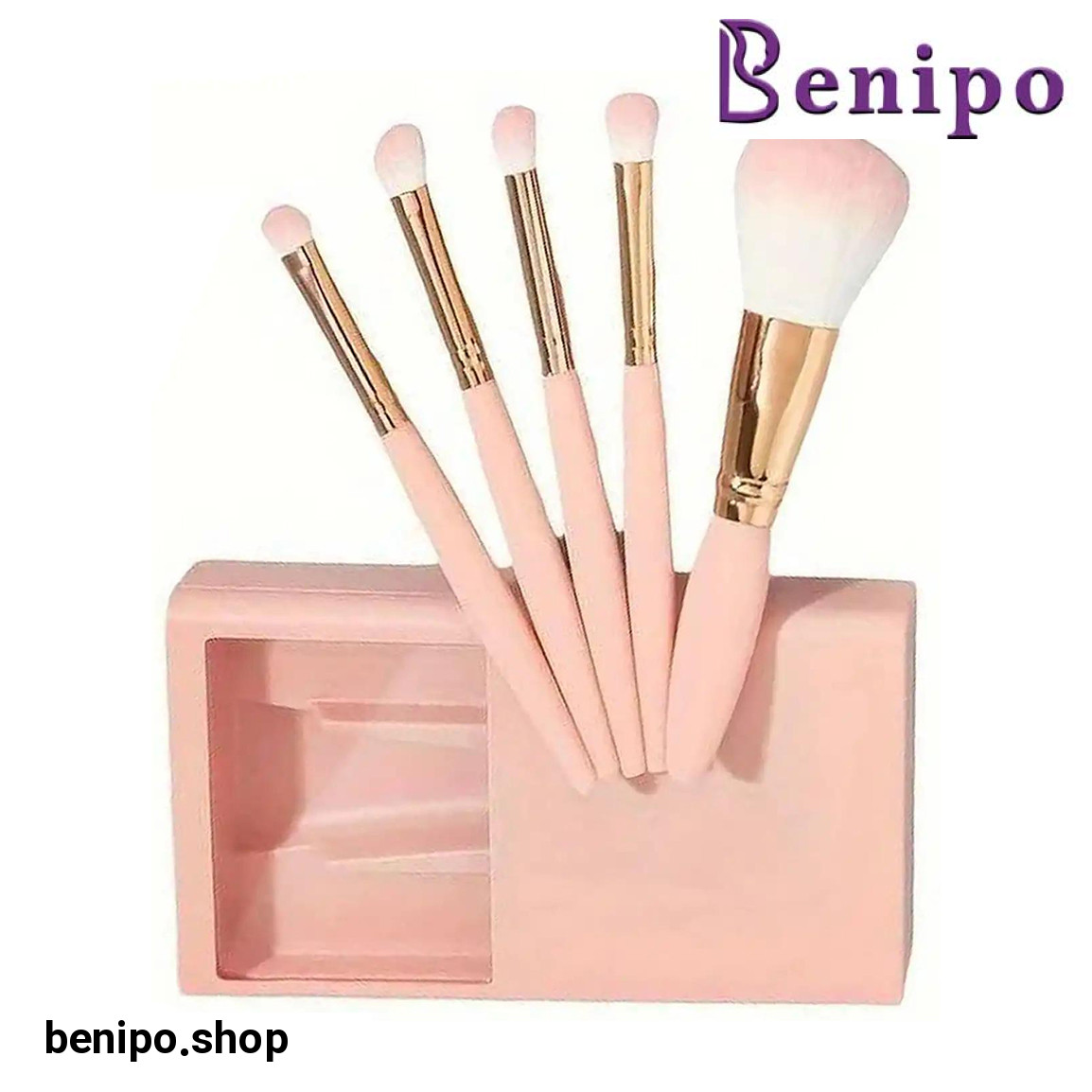 ست براش آرایشی بسته 5 عددی ارسال با رنگ رندوم