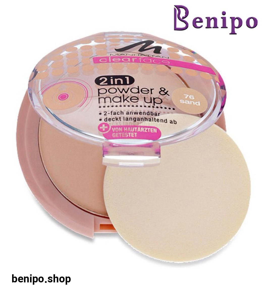 پنکک کرم پودر 2 در 1 کلیر فیس مات