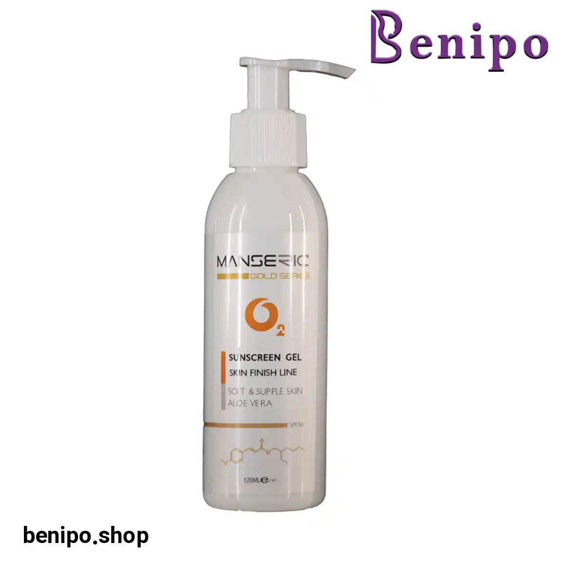 ژل ضد آفتاب با SPF50 حجم 120 میلی لیتر