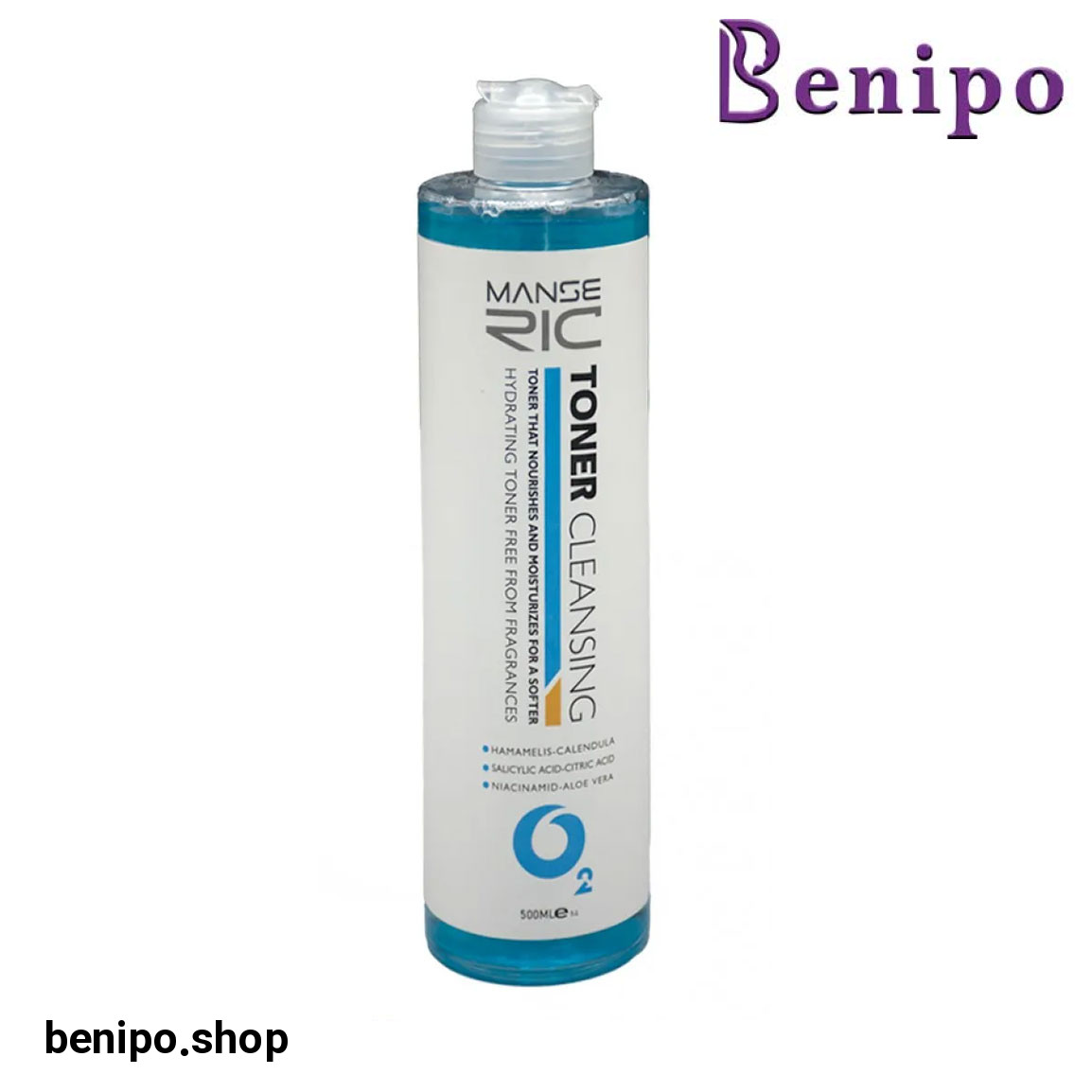 تونر پاک کننده مناسب انواع پوست حجم 500 میلی لیتر