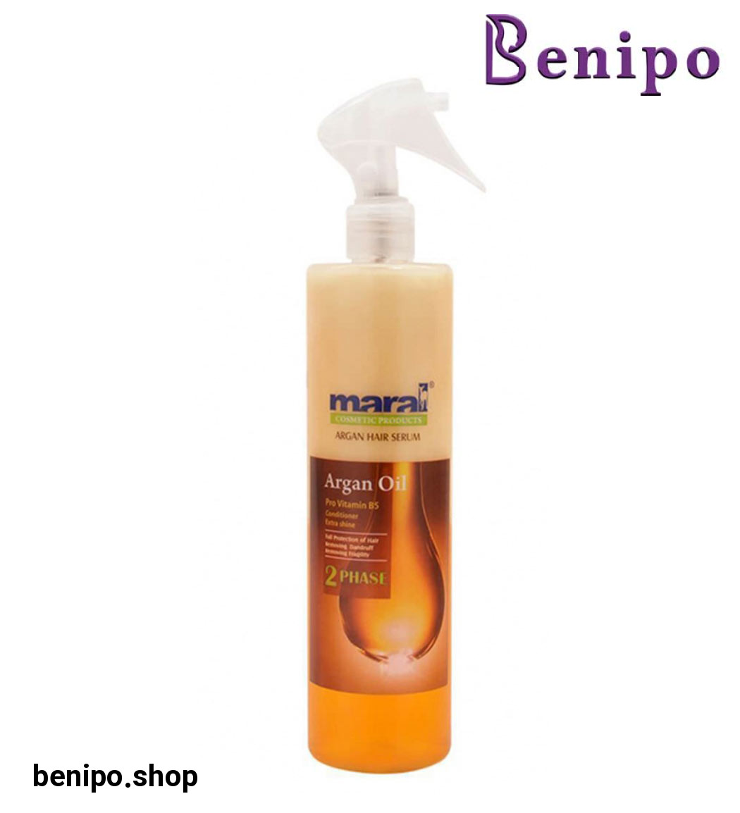 سرم مو دو فاز آرگان مخصوص موهای خشک و آسیب دیده حجم 450 میل