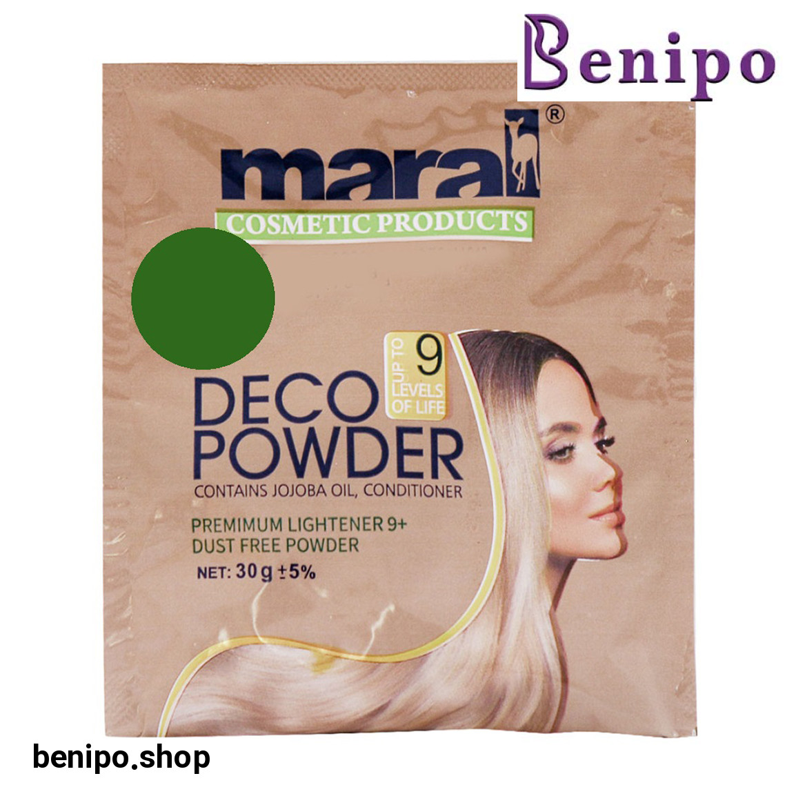 پودر دکلره سبز 30گرم