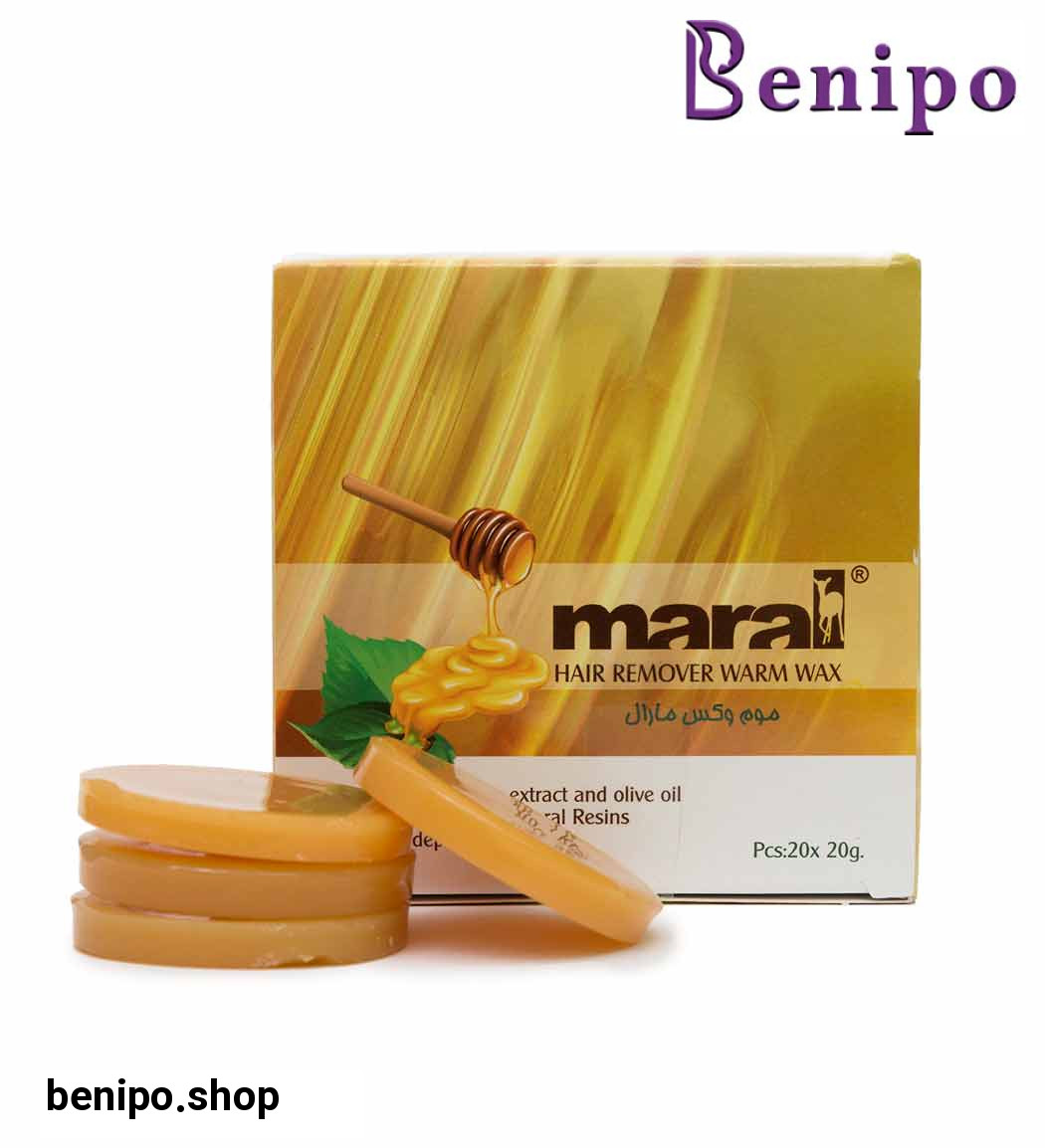 موم وکس گرم عسلی سکه ای 20 عددی مناسب موی نرمال