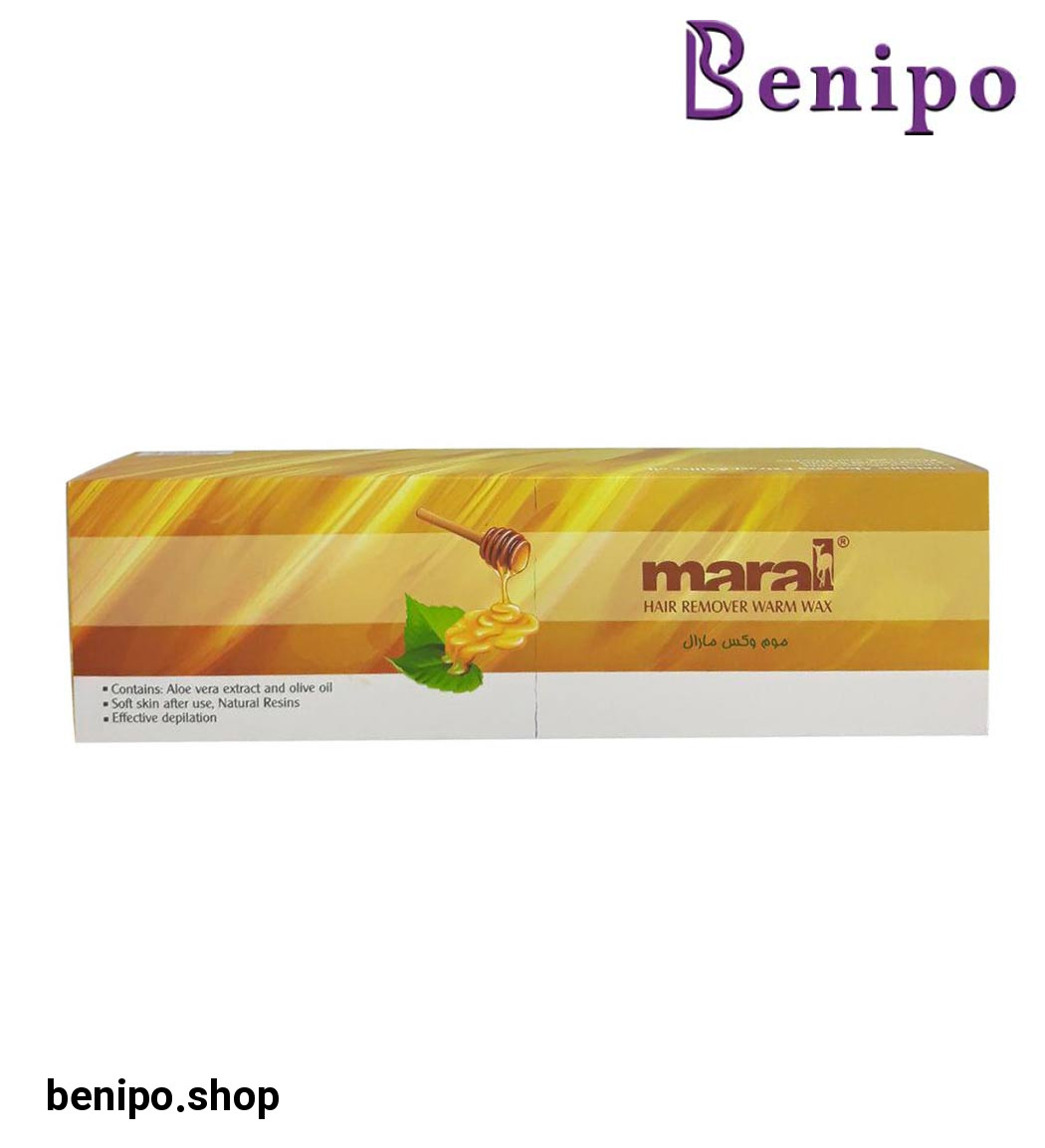 موم وکس گرم عسلی مکعبی 10 عددی مناسب موی نرمال