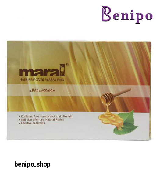 موم وکس گرم عسلی جعبه ای مناسب موی نرمال 500 گرمی