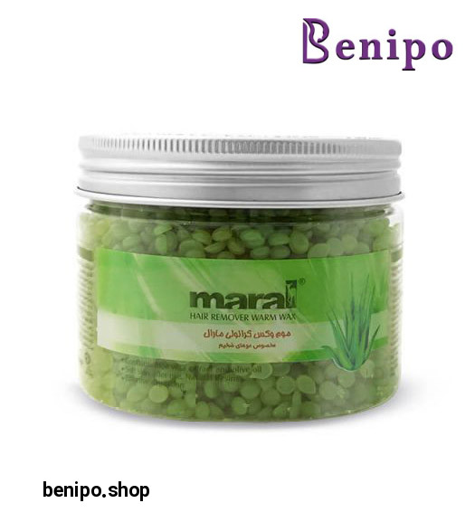 موم وکس گرم آلوئه ورا و زیتون گرانولی کاسه ای مناسب موی ضخیم 200 گرمی