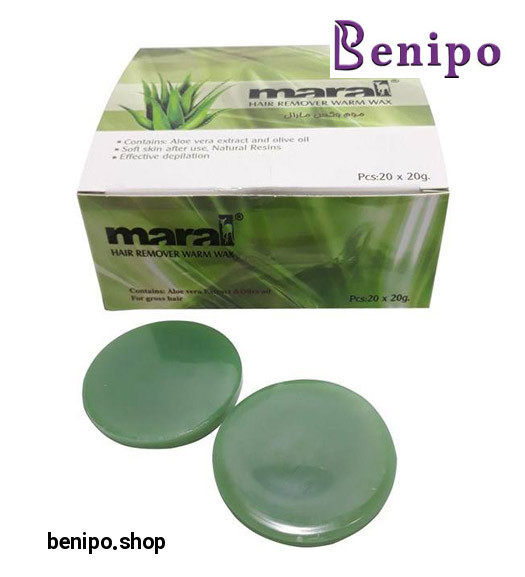 موم وکس گرم آلوئه ورا و زیتون سکه ای 20 عددی مناسب موی ضخیم