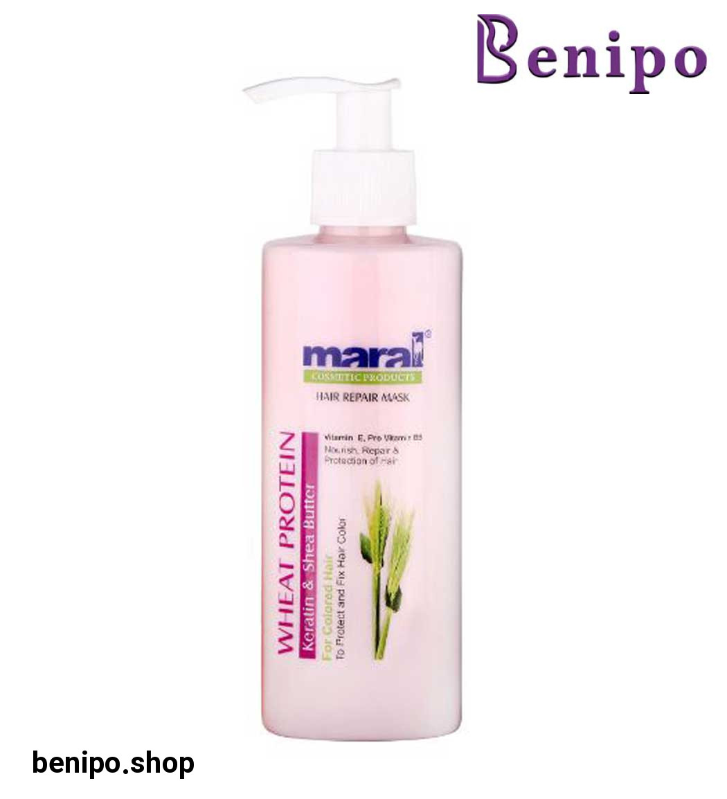 ماسک مو ترمیم کننده حاوی پروتئین گندم مناسب موهای رنگ شده 250میل