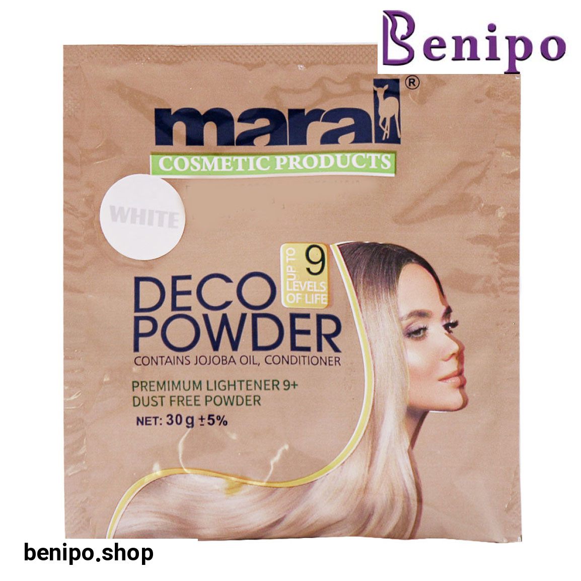 پودر دکلره سفید مناسب پوست حساس 30گرم